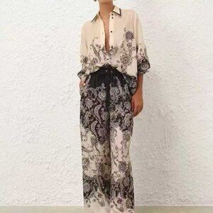 Zimmerman belted shirt and pants set.